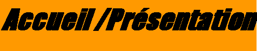 Zone de Texte: Accueil /Prsentation